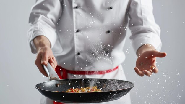 Kucharz przygotowuje potrawę